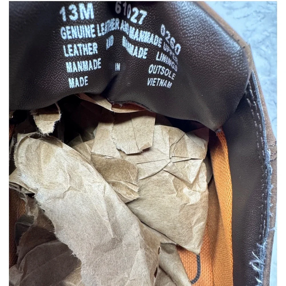 Timberland 🤑Waterproof Brown Leather Oxford Shoes‎ Mens 13M Lace Up Derby